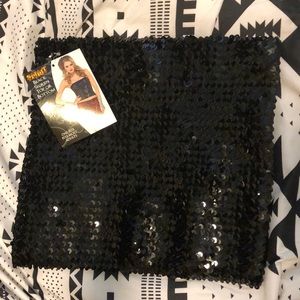 Spirit black sequin top